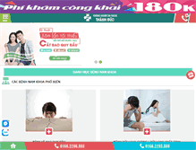 Tablet Screenshot of phongkhamnamkhoa.com