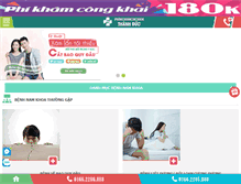 Tablet Screenshot of phongkhamnamkhoa.org
